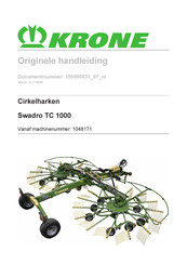 Krone Swadro TC 1000 Originele Handleiding