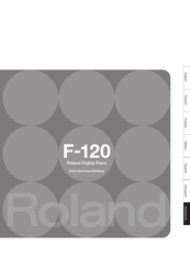 Roland F-120 Gebruikershandleiding