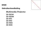 Epson EB-1830 Gebruikershandleiding