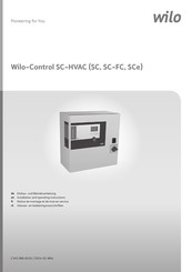 Wilo Control SC-HVAC SC-FC Bedieningsvoorschriften