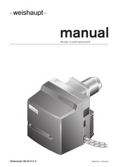 Weishaupt WL20/2-C Z Montage- En Bedieningsvoorschriften