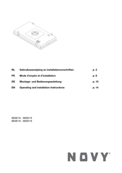 Novy 6838/16 Gebruiksaanwijzing