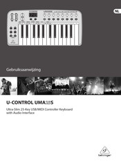 Behringer U-CONTROL UMA25S Gebruiksaanwijzing