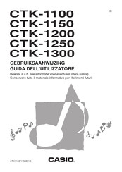 Casio CTK-1250 Gebruiksaanwijzing