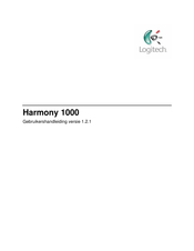 Logitech Harmony 1000 Gebruikershandleiding