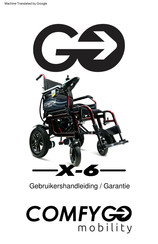 Comfy Go Mobility X-6 Gebruikershandleiding