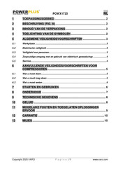 Powerplus POWX1735 Gebruikershandleiding