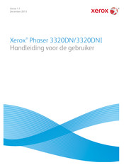 Xerox Phaser 3320DN Handleiding Voor De Gebruiker