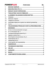 Powerplus POWE10030 Handleiding