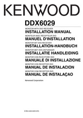 Kenwood DDX6029 Installatiehandleiding