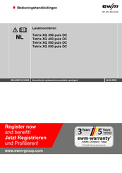 EWM Tetrix XQ 500 puls DC Bedieningshandleidingen