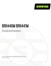 Shure BRH441M Gebruiksaanwijzing