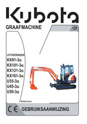 Kubota KX91-3a Gebruiksaanwijzing