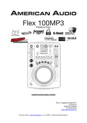 ADJ American Audio Flex 100MP3 Gebruikershandleiding