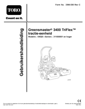 Toro Greensmaster 3400 TriFlex Gebruikershandleiding