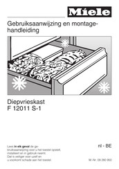 Miele F 12011 S-1 Gebruiksaanwijzing En Montagehandleiding