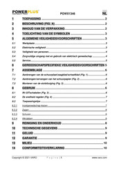 Powerplus POWX1346 Gebruiksaanwijzing