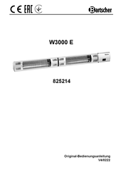 Bartscher W3000 E Handleiding