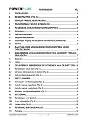 Powerplus POWPB30700 Handleiding