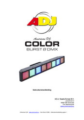 ADJ COLOR BURST 8 DMX Gebruikershandleiding