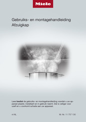 Miele DA 3366 Gebruiks- En Montagehandleiding