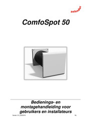 Zehnder ComfoSpot 50 Bedienings- En Montagehandleiding