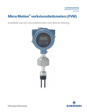 Emerson Micro Motion FVM Installatiehandleiding