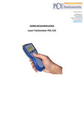 PCE Instruments PCE-155 Gebruiksaanwijzing