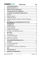 Powerplus POWPG10240 Gebruiksaanwijzing