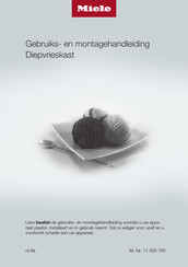 Miele F 32202 i Gebruiks- En Montagehandleiding