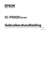 Epson SC-P5000 Series Gebruikershandleiding