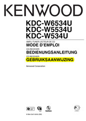 Kenwood KDC-W5534U Gebruiksaanwijzing