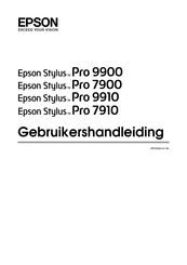 Epson Stylus Pro 9900 Gebruikershandleiding