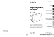 Sony DPP-F800 Gebruiksaanwijzing