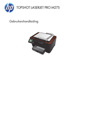 HP TOPSHOT LASERJET PRO M275 Gebruikershandleiding