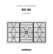 Gaggenau KG 491 Bedienings- En Montagehandleiding