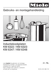 Miele KM 6348 Gebruikershandleiding