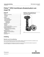 Emerson Fisher 1052 Instructiehandleiding