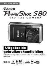 Canon PowerShot S80 Gebruikershandleiding