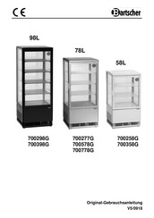 Bartscher 700358G Gebruiksaanwijzing