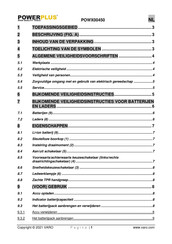 Powerplus POWX00450 Gebruiksaanwijzing