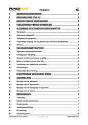 Powerplus POWX510 Gebruiksaanwijzing