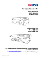 Brigade MDR-408G-1000 Handleiding