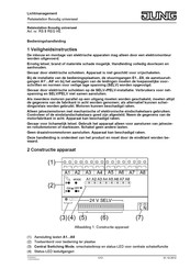 Jung RS 8 REG Bedieningshandleiding