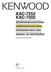 Kenwood KAC-7202 Gebruiksaanwijzing