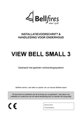 Bellfires VIEW BELL SMALL 3 Installatievoorschrift