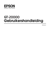 Epson GT-20000 Gebruikershandleiding