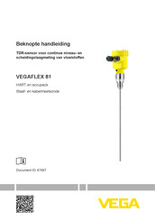 Vega VEGAFLEX 81 Beknopte Handleiding