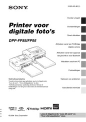 Sony DPP-FP95 Gebruiksaanwijzing