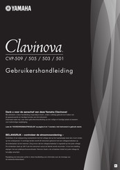 Yamaha Clavinova CVP-501 Gebruikershandleiding